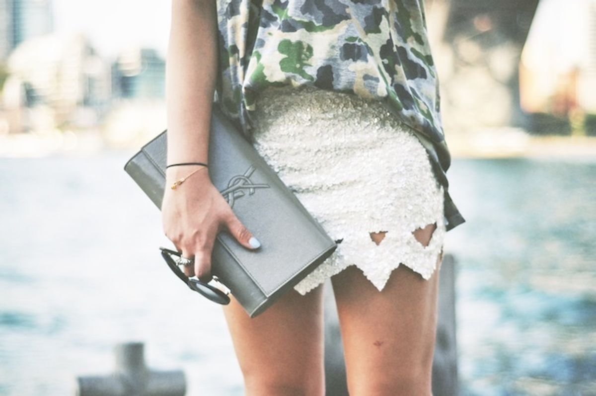 Aje catara barnacle mini skirt for rent on The Volte - main image