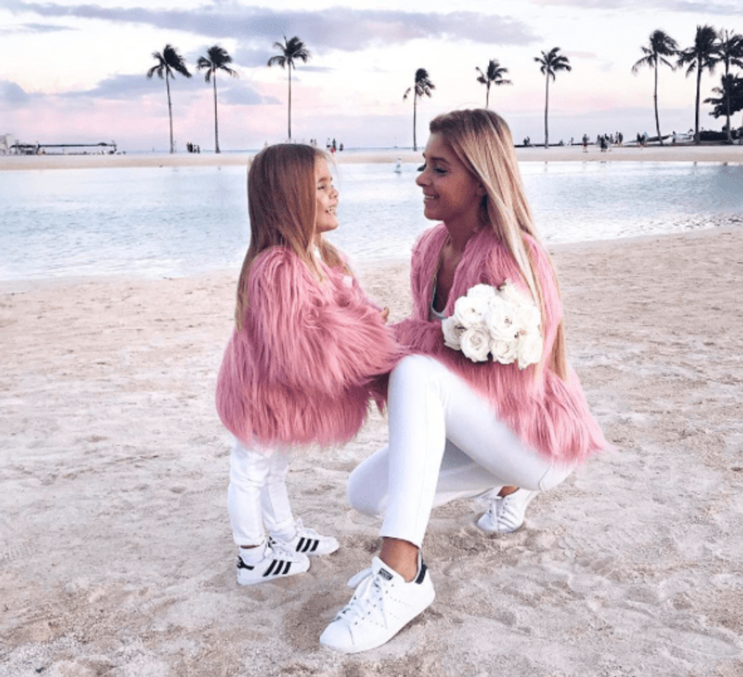 UNREAL FUR UNREAL DREAM JACKET – PINK size medium for rent on The Volte - main image