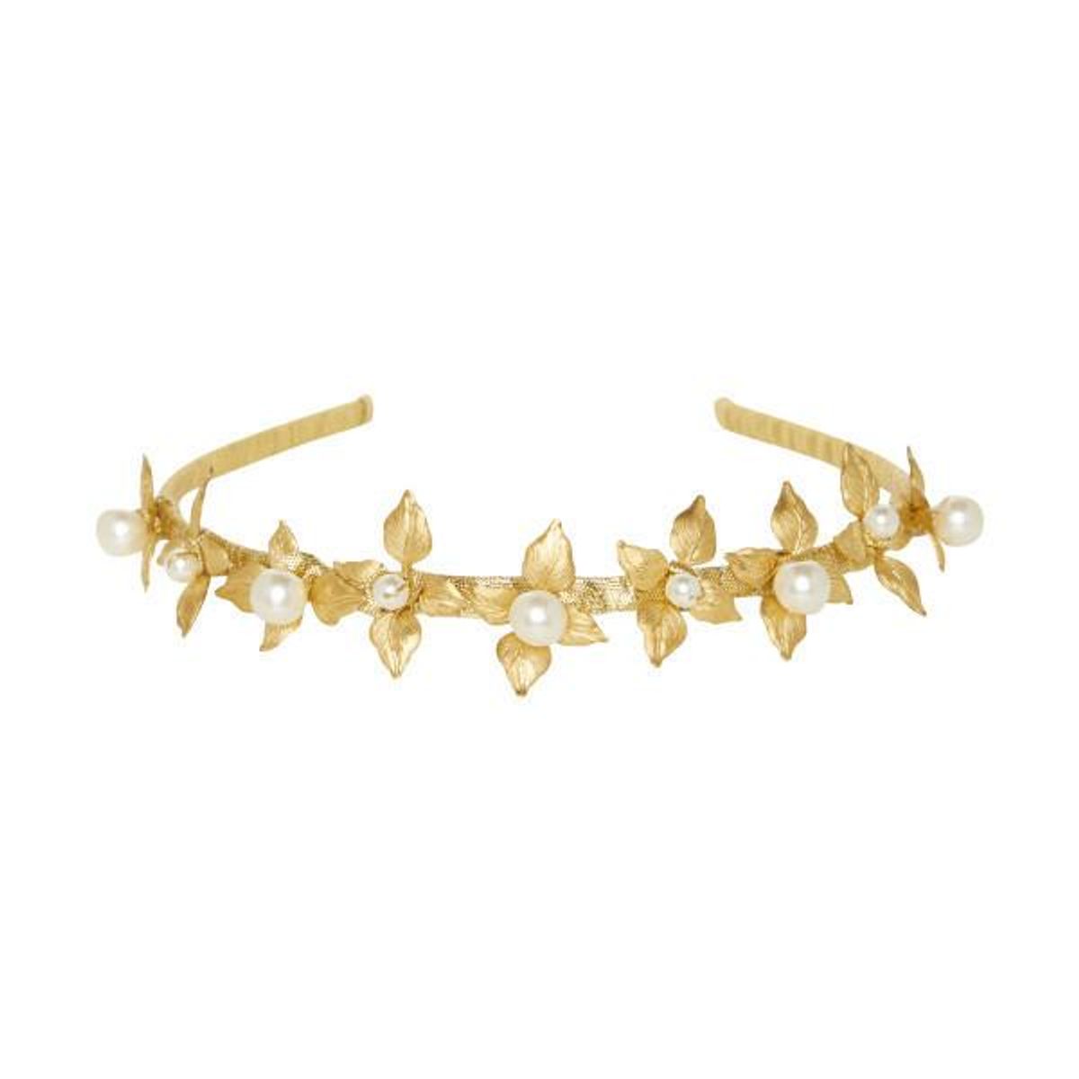 Heather McDowall Bridal Justine Headpiece Gold - Image 1