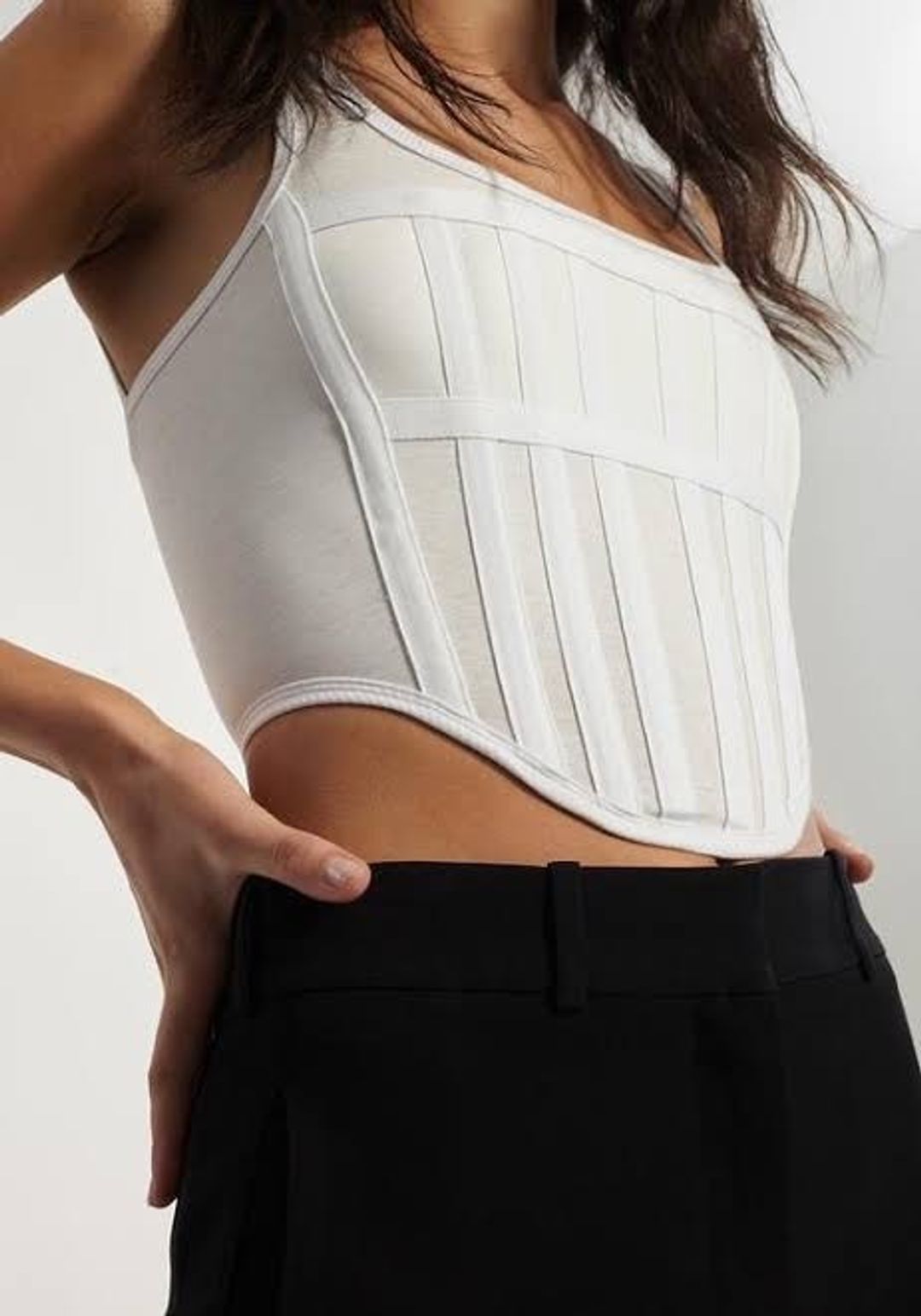 Dion Lee - Rib Jersey Corset (Size 6) for rent on The Volte - main image