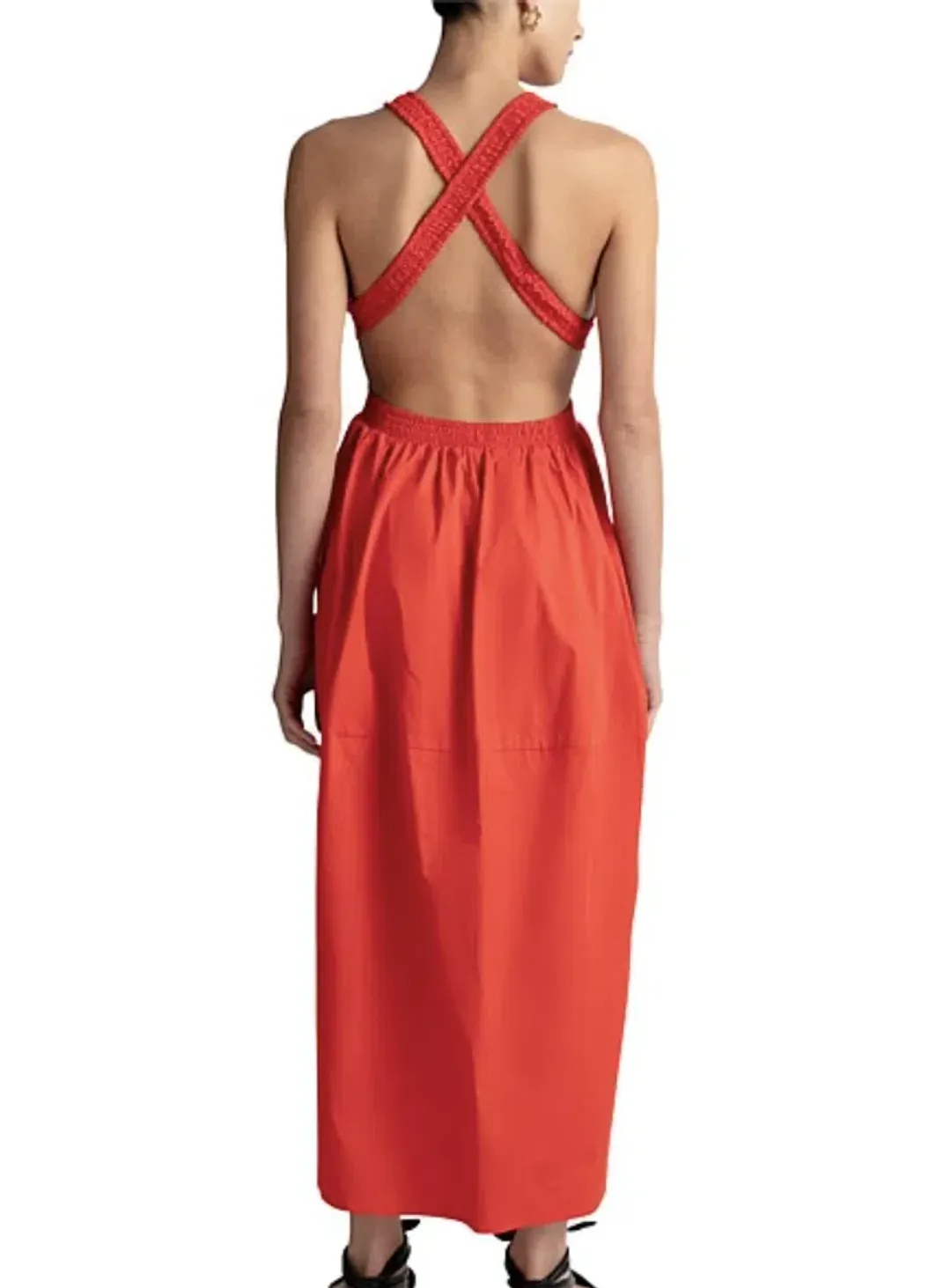 Camilla and Marc Pollina Midi Dress Red Size 10 for rent on The Volte - main image