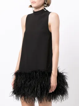 Rachel Gilbert Linc Mini Dress Black Size 10 for rent on The Volte - image 2