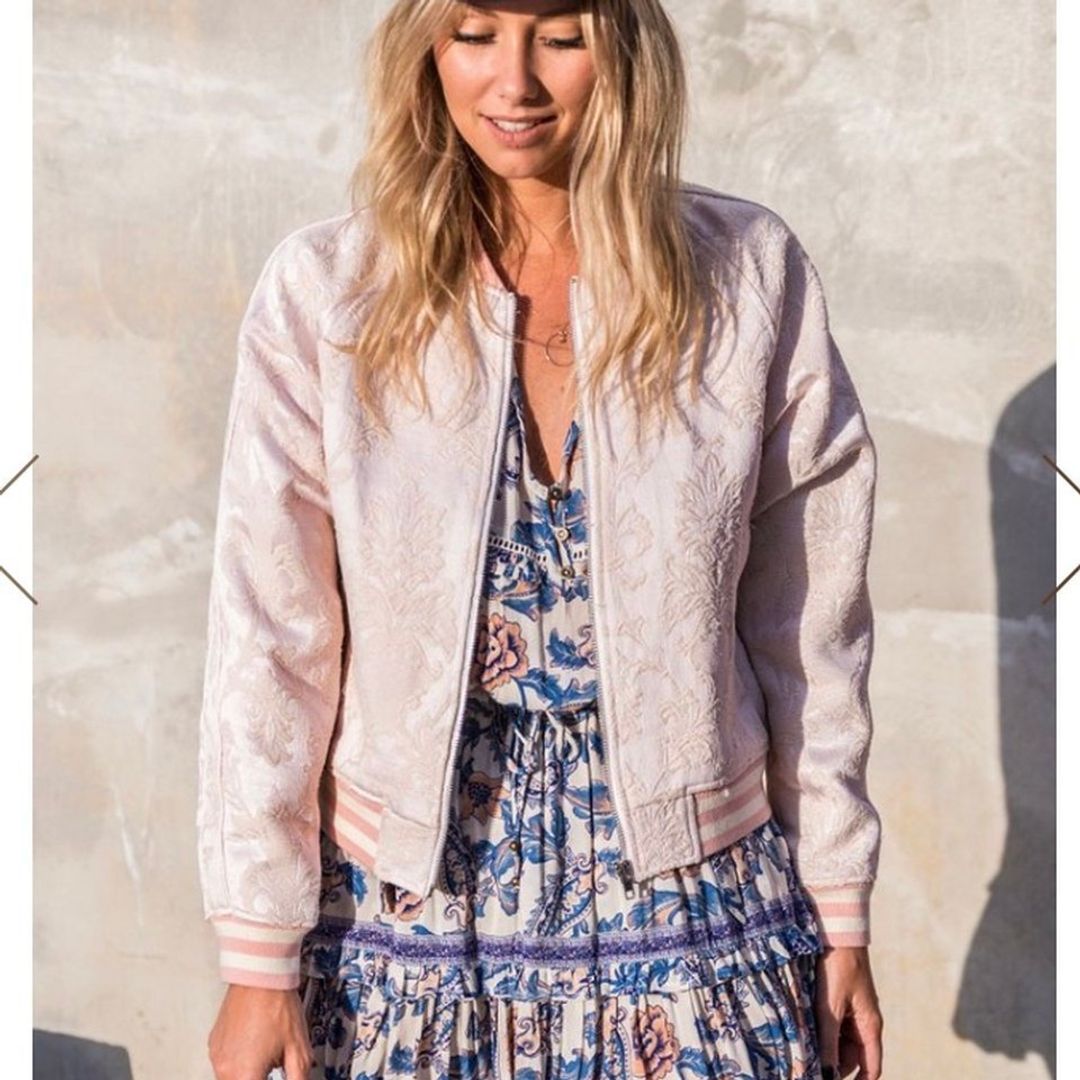 Spell and the Gypsy Anastasia Brocade Bomber Jacket for rent on The Volte - main image