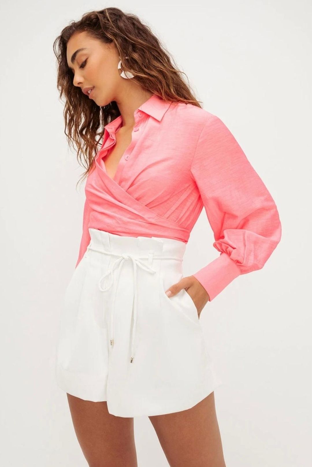 Bravo Neon Pink Shirt and Bay Vista Shorts for rent on The Volte - main image