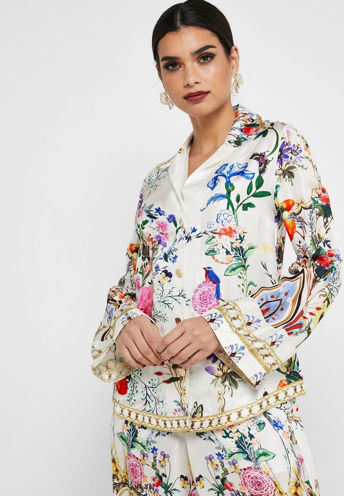 Camilla silk blouse (BOHEME) size 10 for rent on The Volte - main image