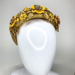Halo & Rose Impromptu Princess headband yellow for rent on The Volte - image 1