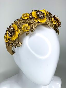 Halo & Rose Impromptu Princess headband yellow for rent on The Volte - image 2