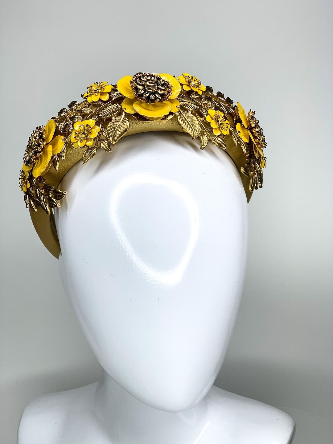 Halo & Rose Impromptu Princess headband yellow for rent on The Volte - main image