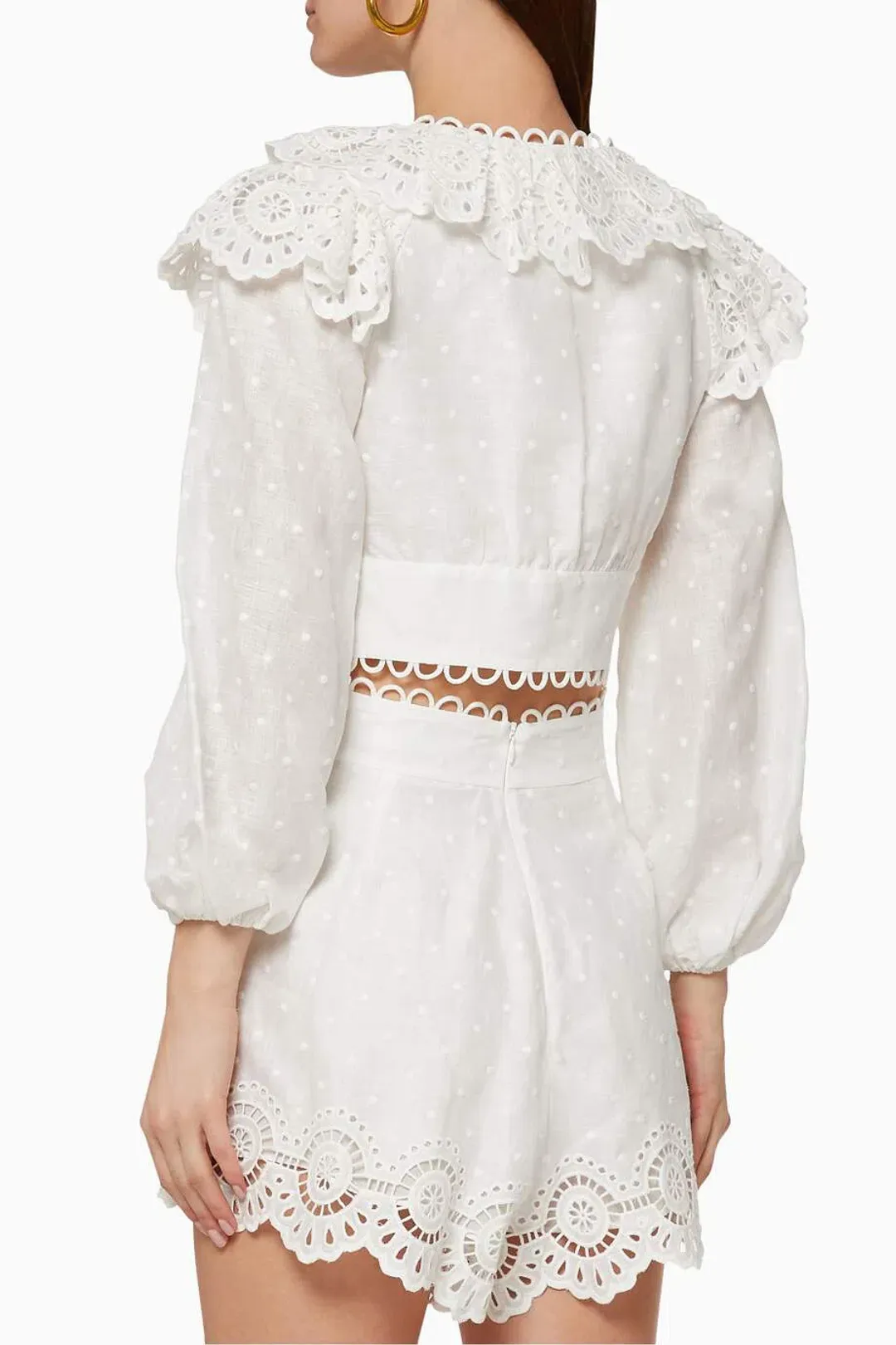 Zimmerman Bellitude Scallop Top White Size 8 for rent on The Volte - main image