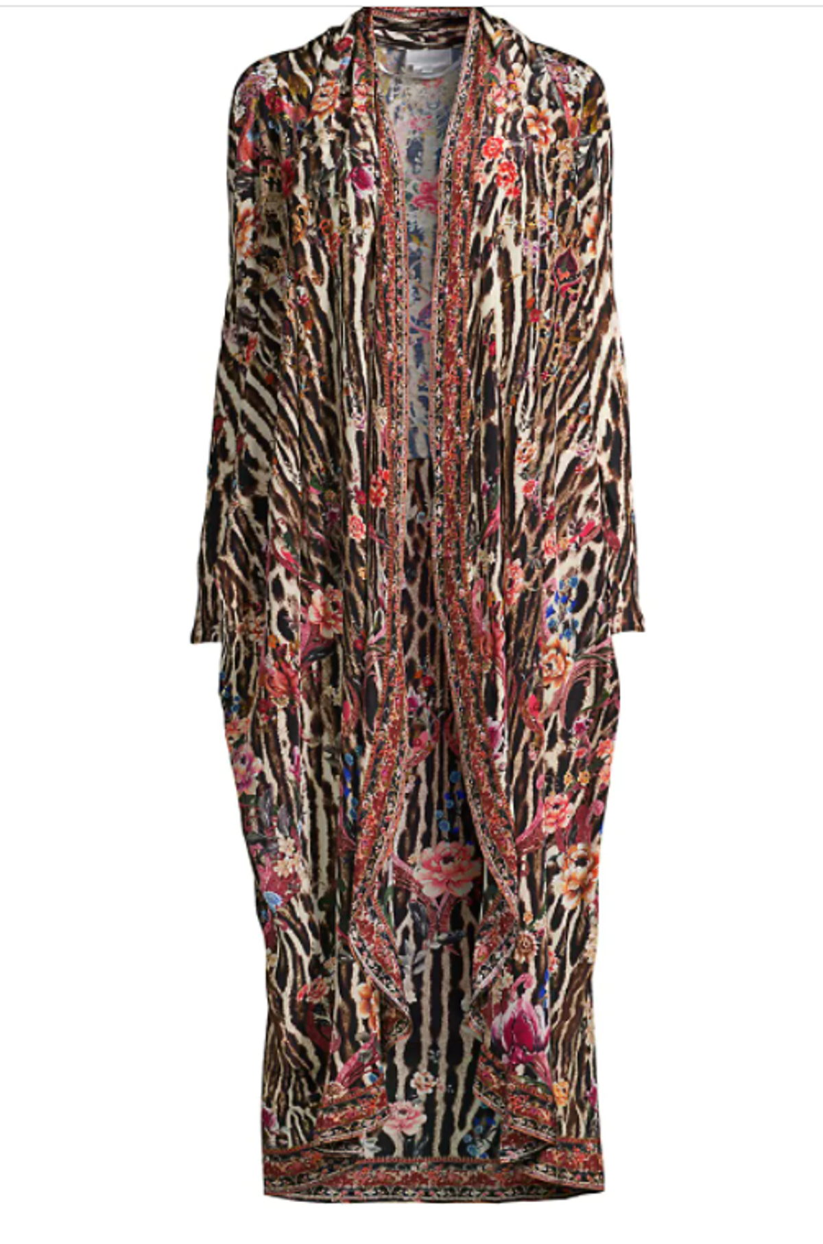 Camilla Long Casual Jacket Print Size 14 - Image 4