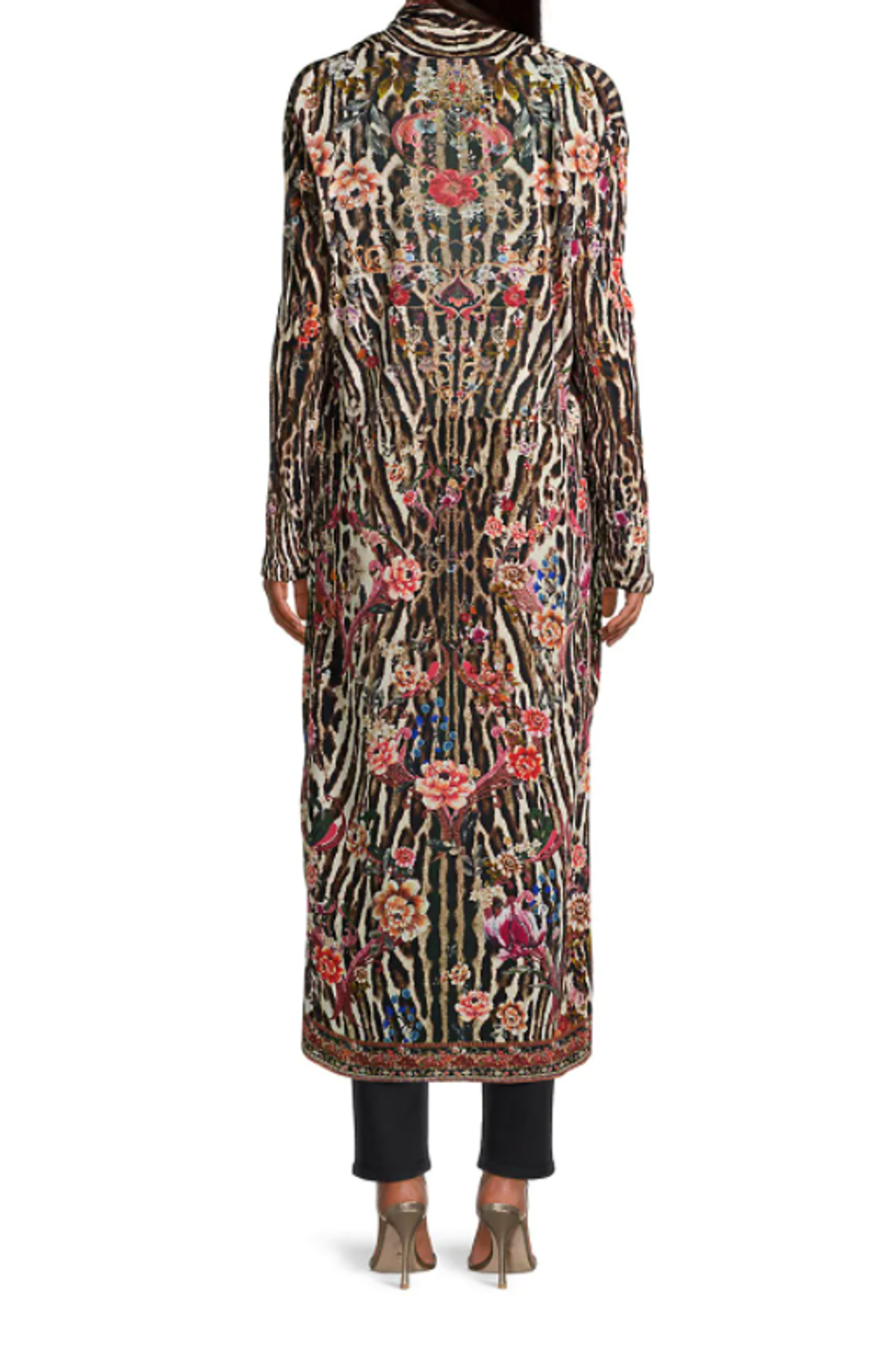Camilla Long Casual Jacket Print Size 14 - Image 3