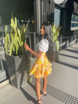 Zimmermann Primrose Flutter Skirt Print Size 6 for rent on The Volte - image 2