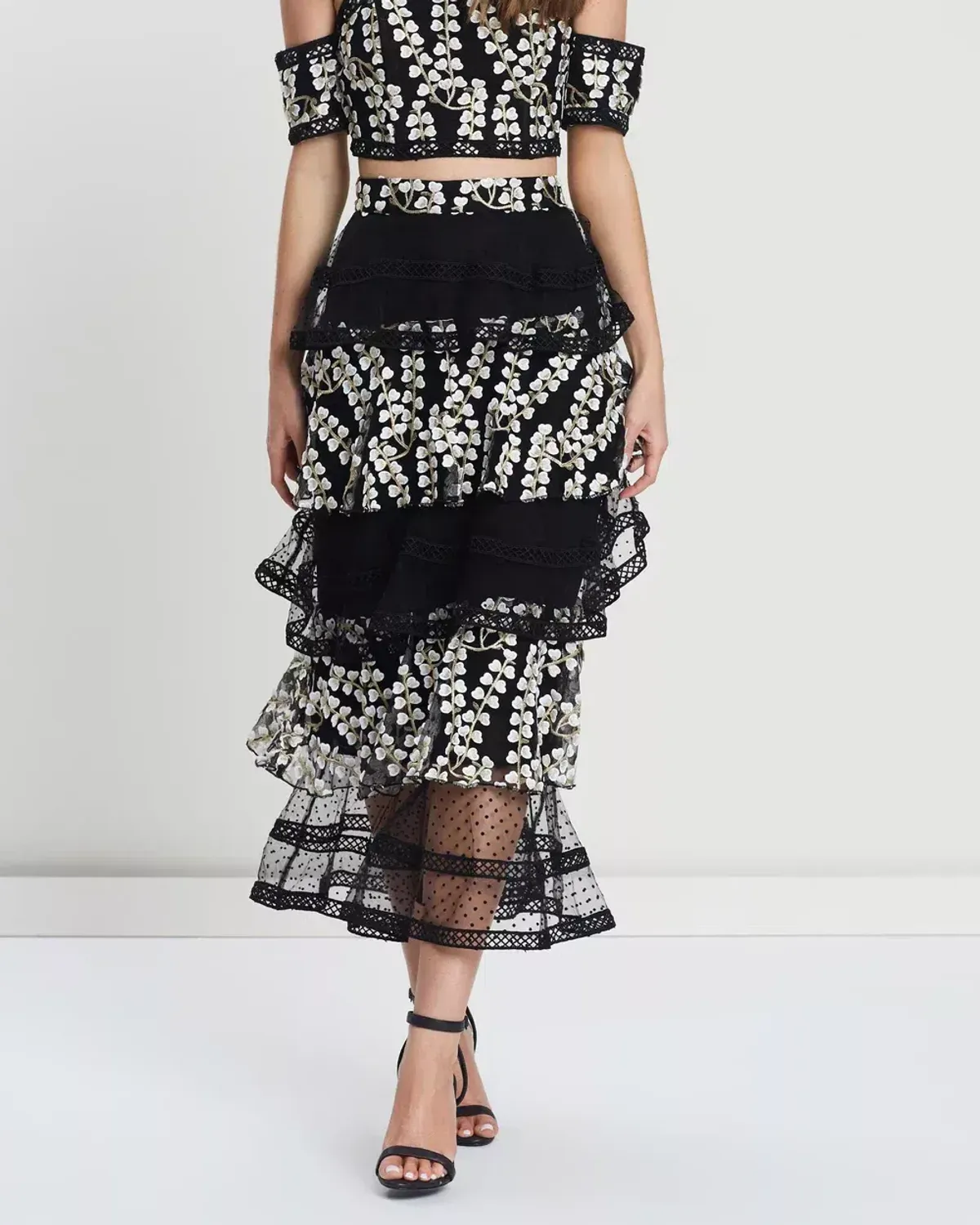 Mossman Night Blossom Skirt Print Size 8 for rent on The Volte - main image