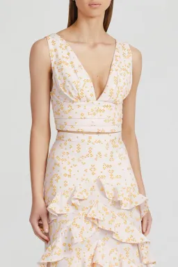Acler Clairmont Top and Skirt Set Print Size 8 for rent on The Volte - image 2