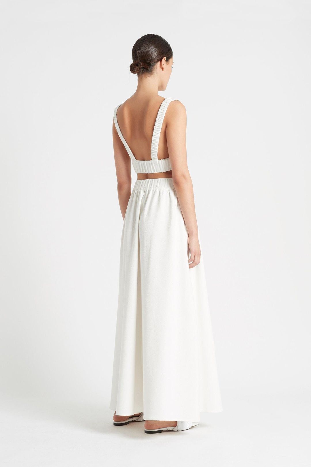 Sir The Label Yves Maxi Skirt in Ivory Size 1 / AU 8 for rent on The Volte - main image