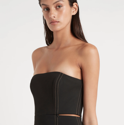 Sir The Label Ante Strapless Mini Dress Black | AU 8 for rent on The Volte - image 2