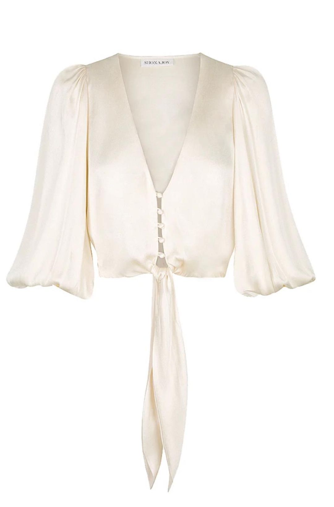 Shona Joy La Lune Tue Front Blouse Size 8 for rent on The Volte - main image