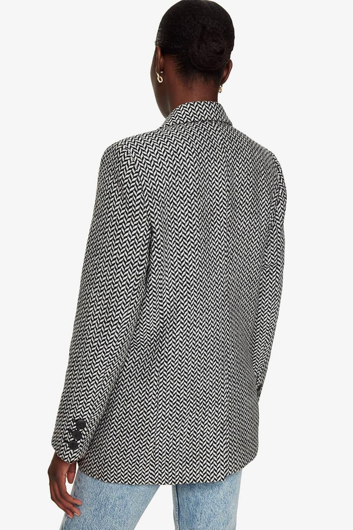 Anine Bing Fishbone Jacket Print Size 8 - Image 3