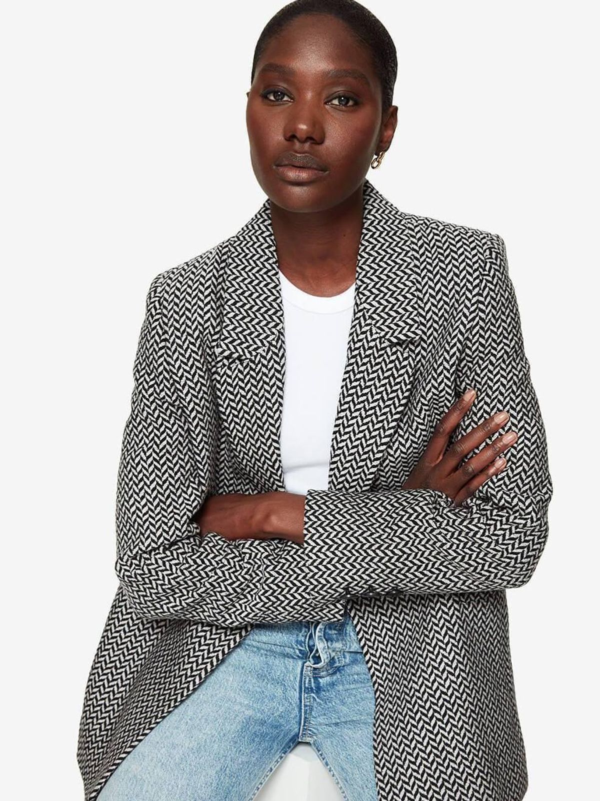 Anine Bing Fishbone Jacket Print Size 8 - Image 2