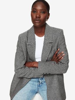 Anine Bing Fishbone Jacket Print Size 8 for rent on The Volte - image 2