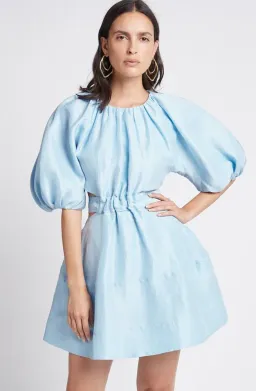 Aje Psychedelia Cut Out Mini Dress Blue Size 4 for rent on The Volte - image 2