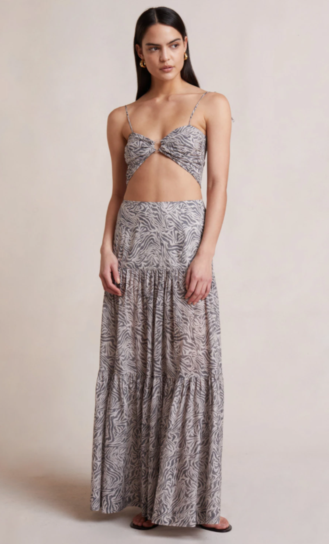 Bec & Bridge Sahara Crop Top and Maxi Skirt Print Size 8 for rent on The Volte - main image