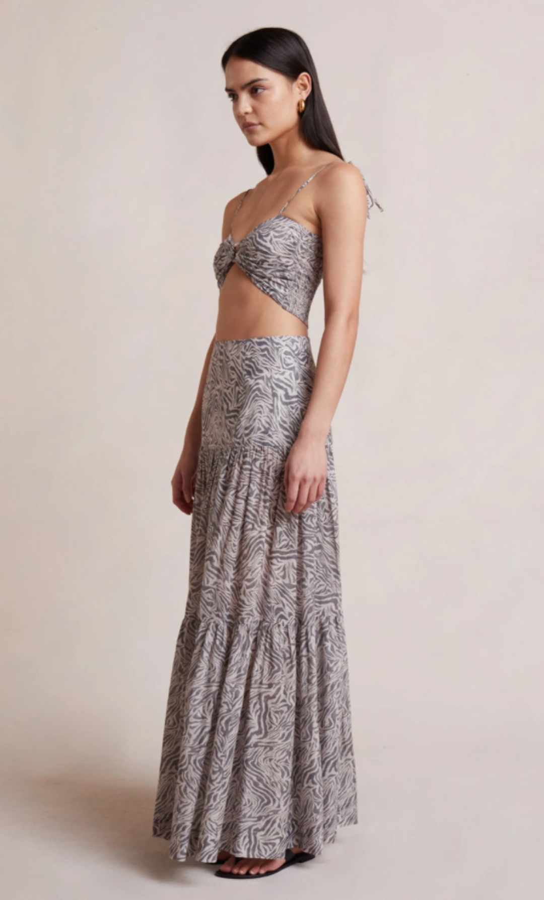 Bec & Bridge Sahara Crop Top and Maxi Skirt Print Size 8 for rent on The Volte - main image