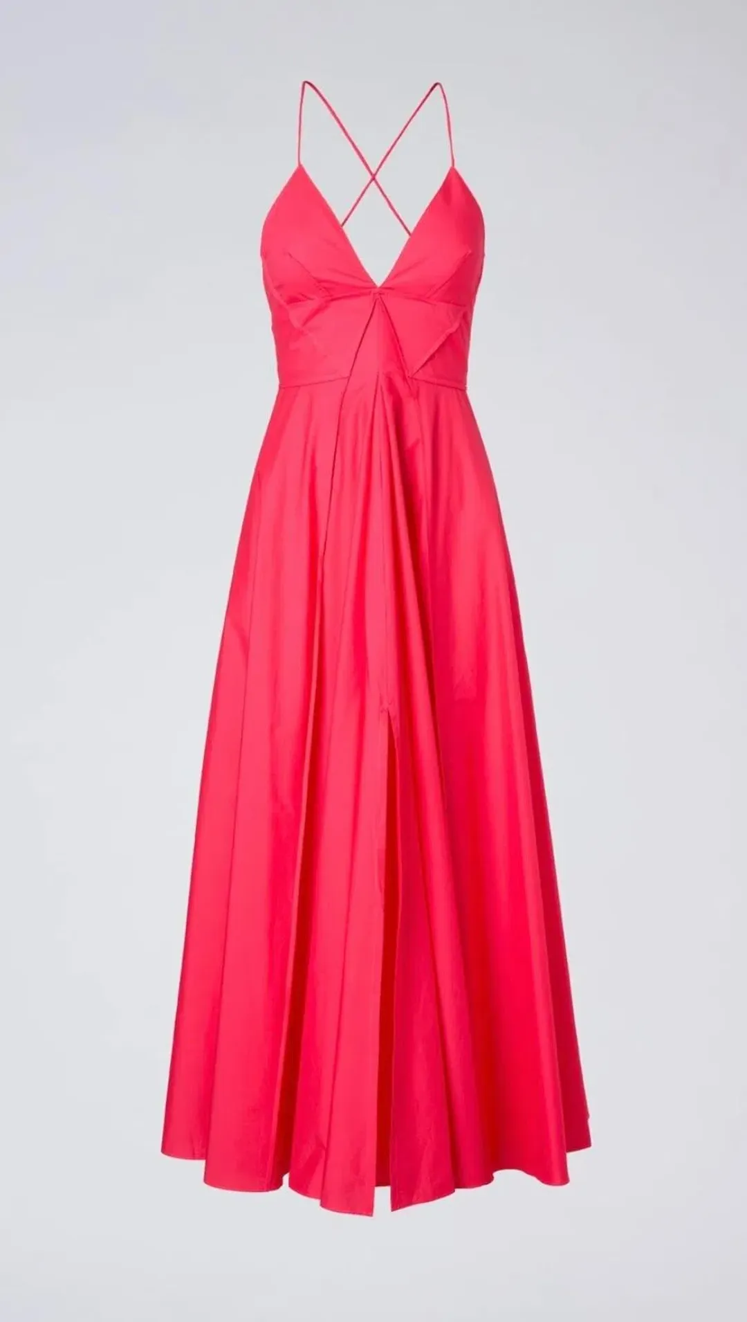 Scanlan Theodore Parachute Cotton Strappy Dress Fucshia Size 8 for rent on The Volte - main image