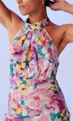 RUBY GIGI SILK HALTER DRESS SIZE 8 for rent on The Volte - image 11