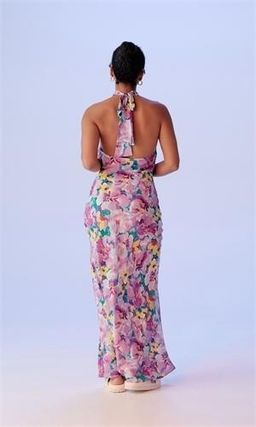 RUBY GIGI SILK HALTER DRESS SIZE 8 for rent on The Volte - image 4