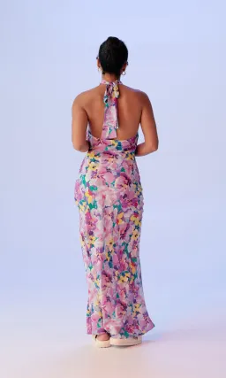 RUBY GIGI SILK HALTER DRESS SIZE 8 for rent on The Volte - image 8