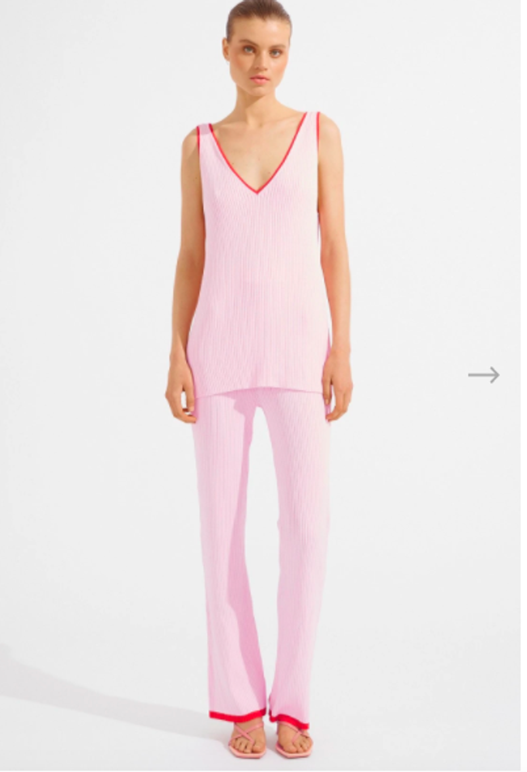 Steele Ama Top & Richie Pants Set Size 12 Pink for rent on The Volte - main image