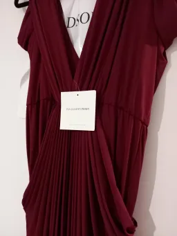 Pia Gladys Perey ' Darla' dress in red wine colour sz 14 (1 of 2) for rent on The Volte - image 2