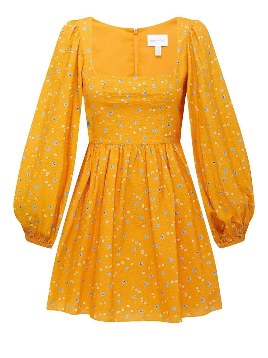 ALICE MCCALL APRICOT LIMONATA MINI DRESS - SIZE 8 AU/4 US (RRP $295) for rent on The Volte - main image