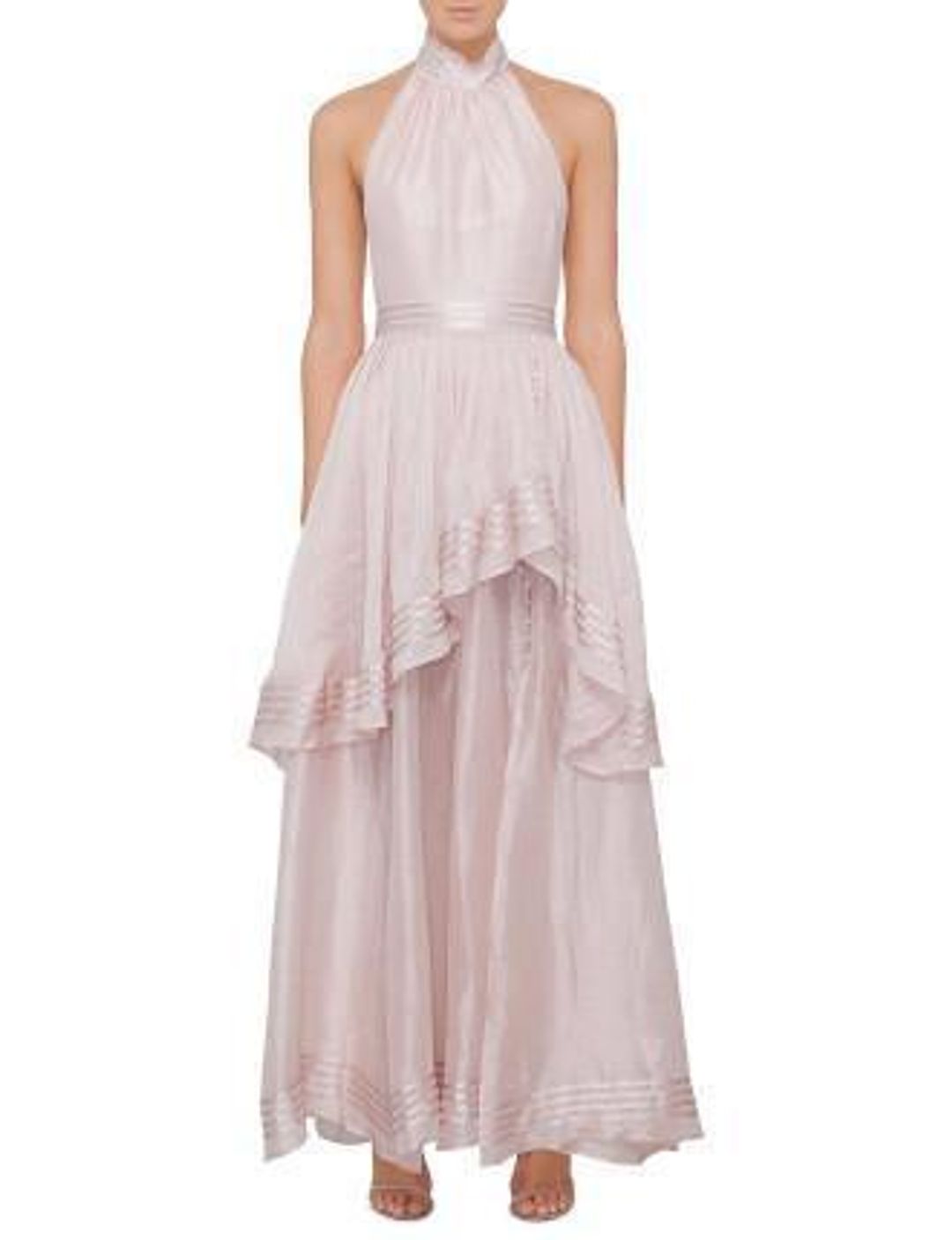AJE Sienna Dress - Size 6 (Blush) for rent on The Volte - main image