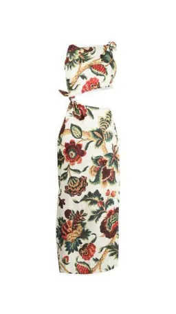 Sir The Label Ambrois Knot Dress Midi Floral Print | AU 6 for rent on The Volte - image 4