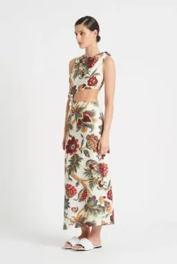 Sir The Label Ambrois Knot Dress Midi Floral Print | AU 6 for rent on The Volte - image 3