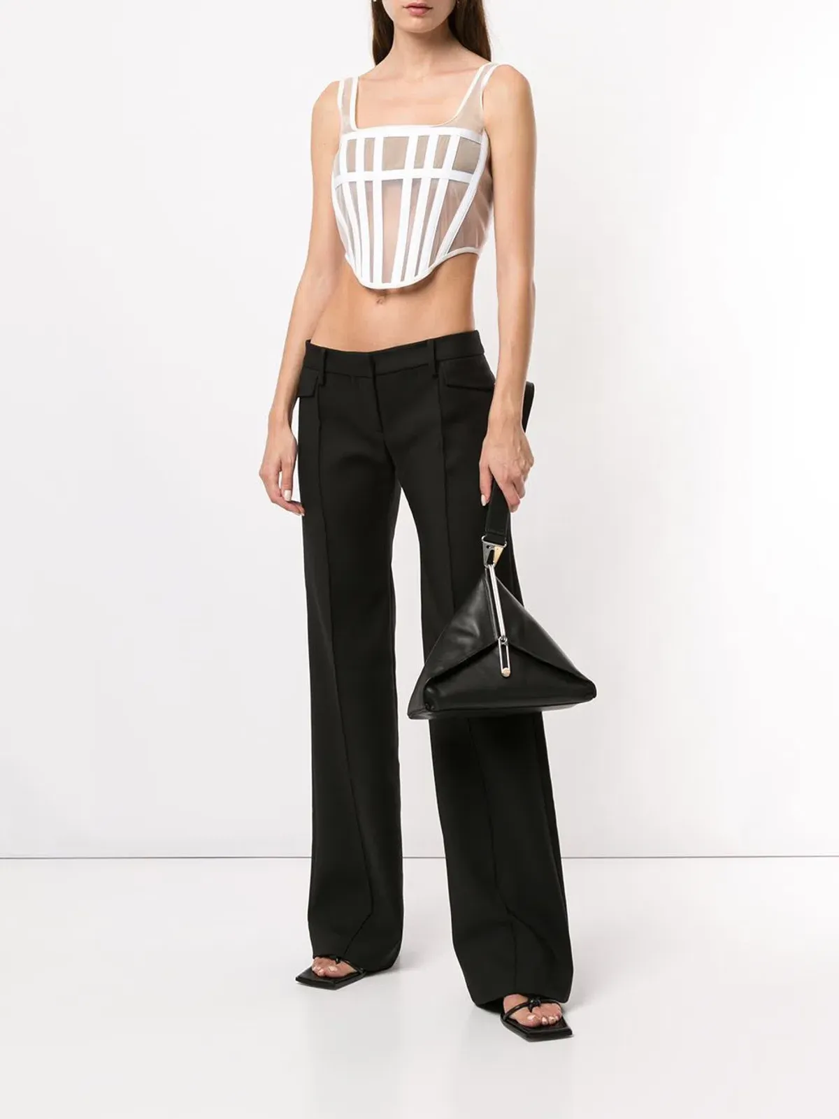 Dion Lee Spacer Knit Corset White Size 8 - Image 1