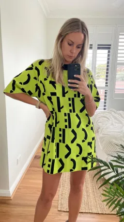 Kenzo Logo Monogram Knit Dress Print Size 6 for rent on The Volte - image 3