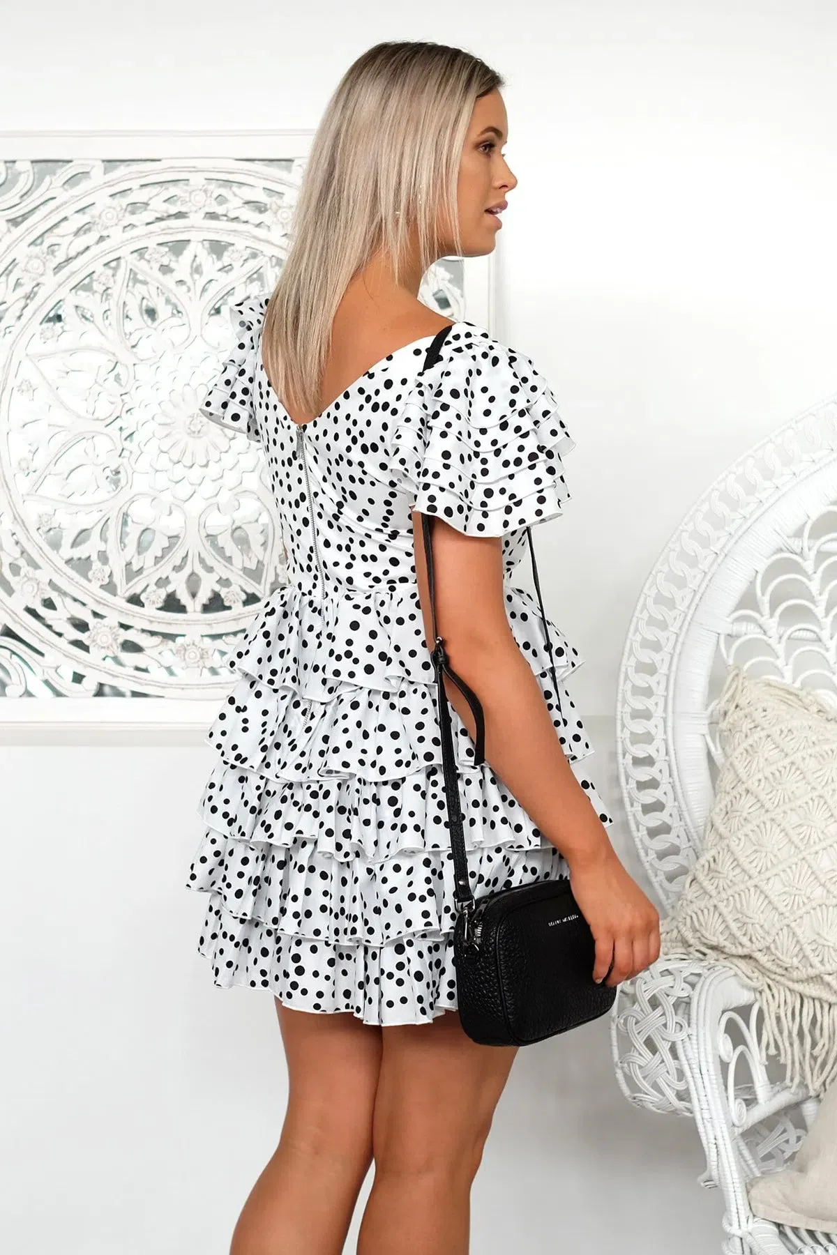 Mossman Just One Look Mini Dress Print Size 8 - Image 2