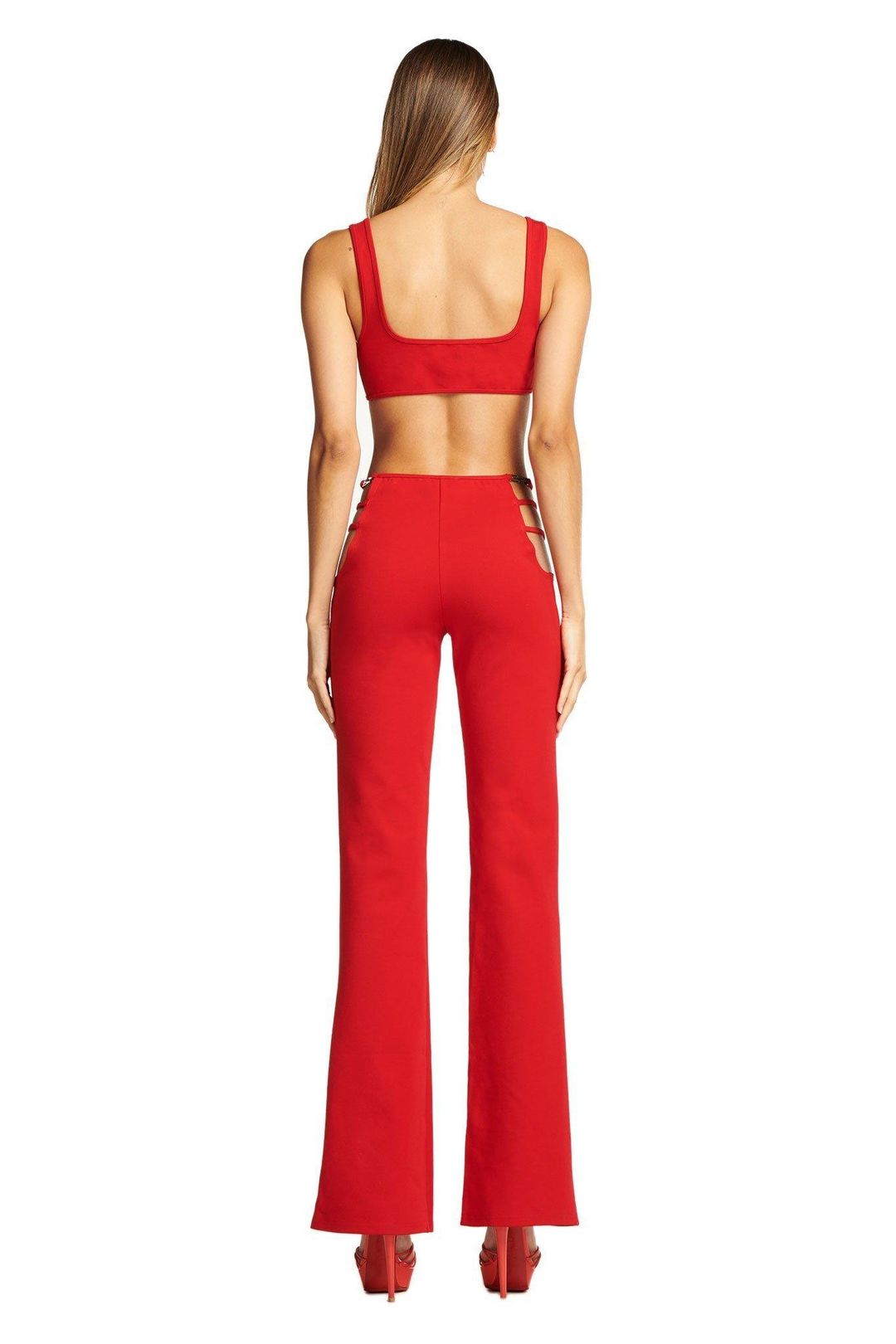 I. AM. GIA Lucid Crop Top & Pants Set Red Size S for rent on The Volte - main image