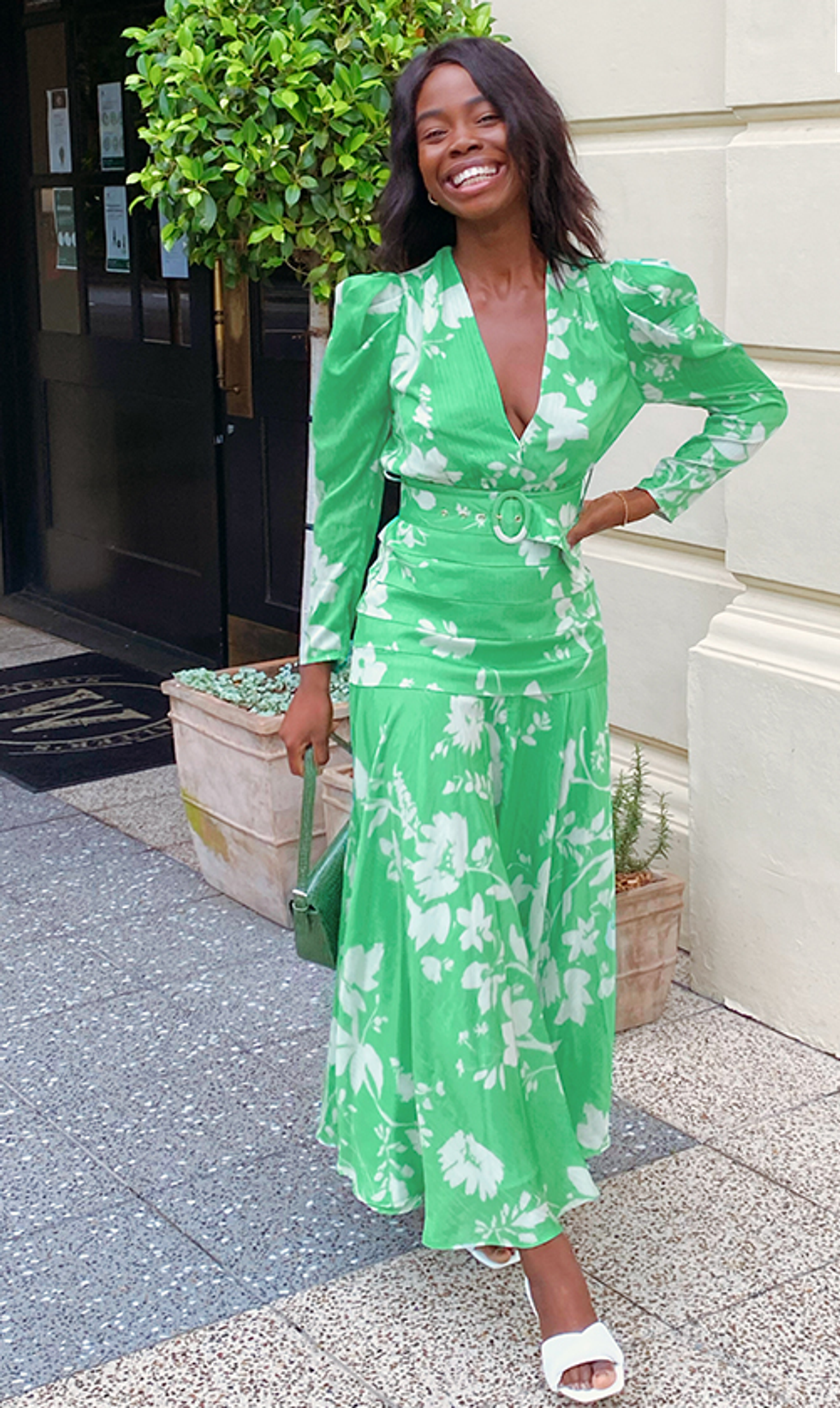 Sheike Elsie Maxi Dress Green Size 6 for rent on The Volte - main image