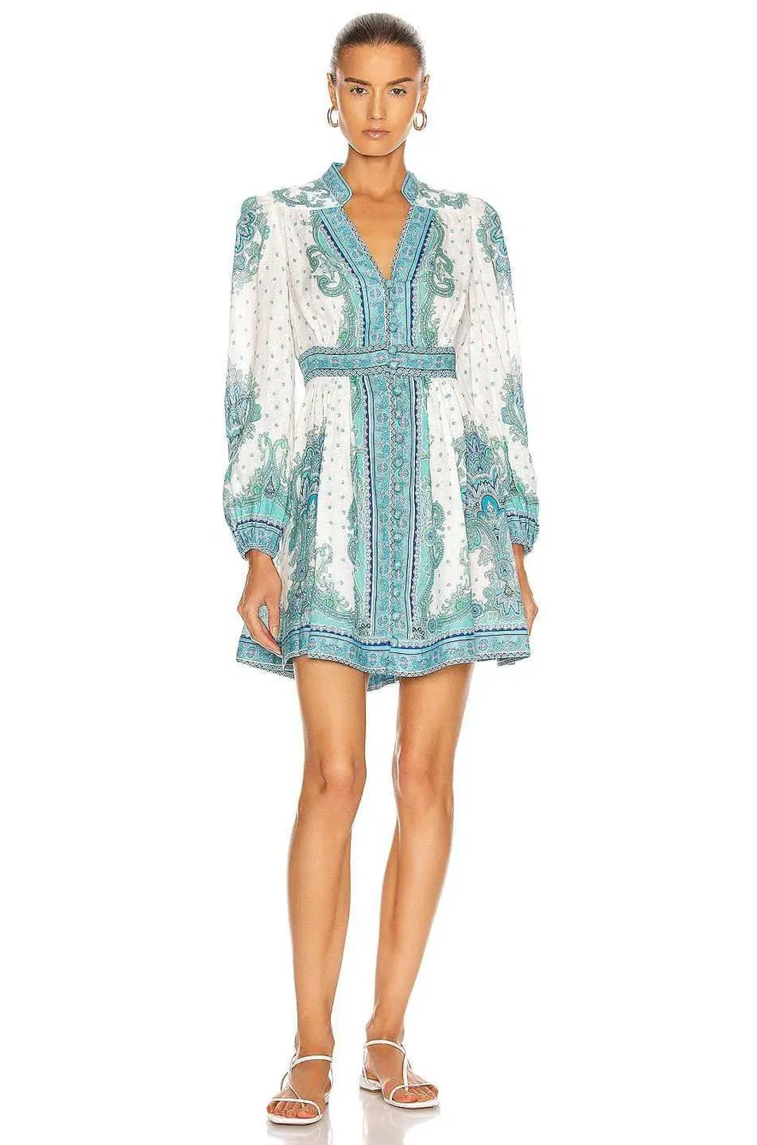 Zimmermann Bells Paisley Dress Print Size 10 for rent on The Volte - main image