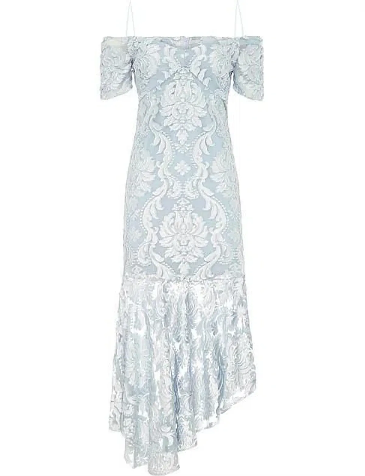 Alice McCall Fleur De Lys Gown Dress Light Blue Pebble Size 10 - Image 5