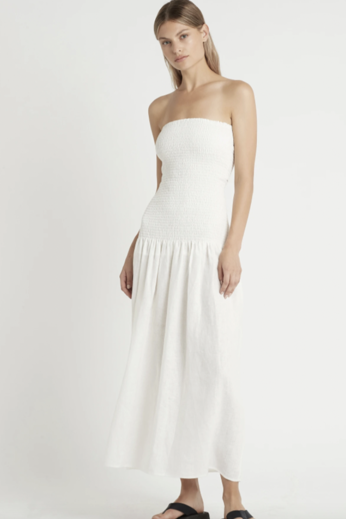 Sir The Label Madelyn Midi White Size 1 | AU 8 for rent on The Volte - main image