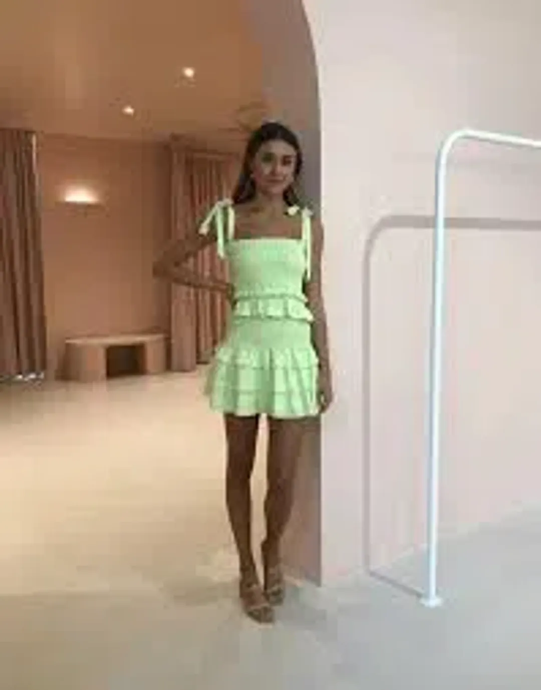 Issy Mirage Set in Key Lime Size 8 for rent on The Volte - main image