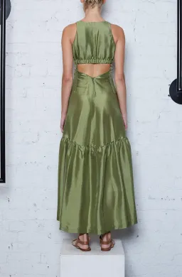KITX Suspended Dress Moss Green Size 10 for rent on The Volte - image 2