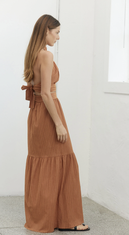Third Form Halter Top and Maxi Skirt Set Brown Size 8 for rent on The Volte - image 2