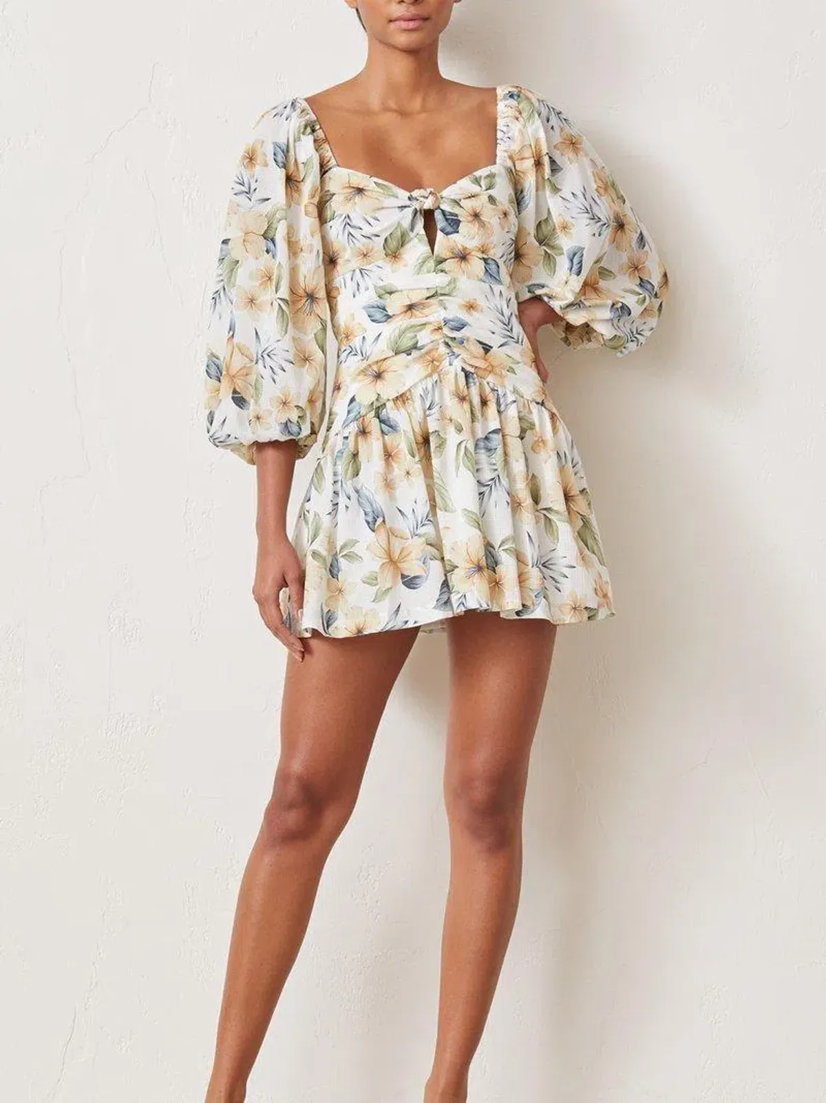 Bec and Bridge Fleurette Mini Dress Print Size 8 for rent on The Volte - main image
