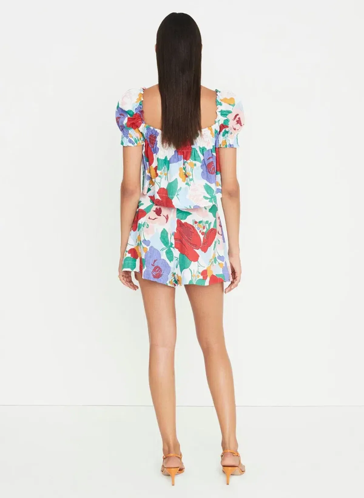 Faithfull the Brand Lilia Top and Ondine Shorts Set Print Size 8 - Image 2